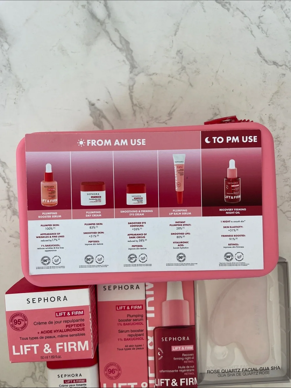 Sephora Lift & Firm Skincare Set in Pink